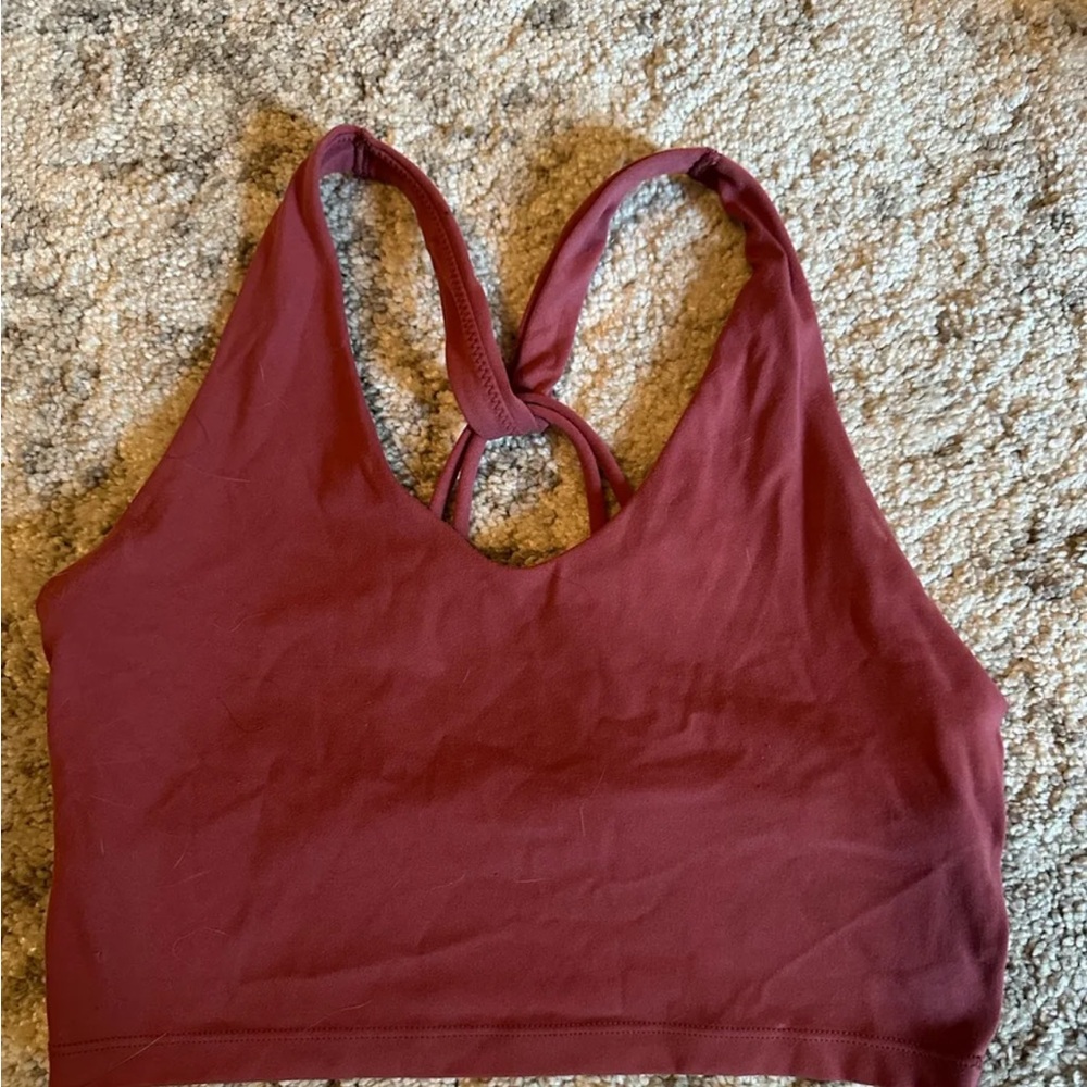 Aerie Red Racerback Sports Bra